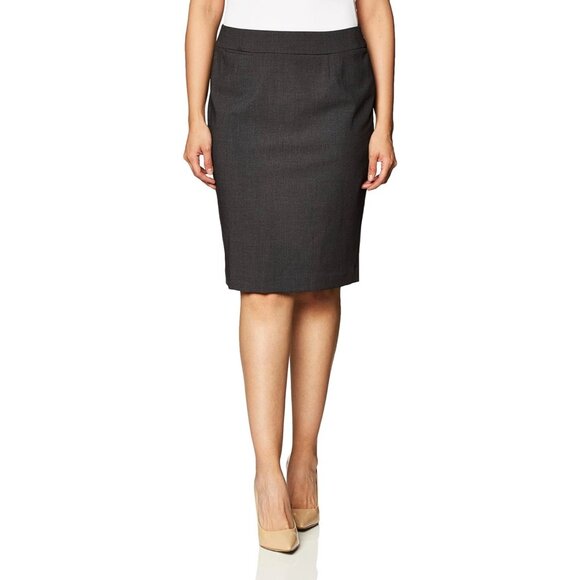 Calvin Klein Womens Gray Petite Pencil Skirt Career Suit Separates size 4P - Picture 1 of 14